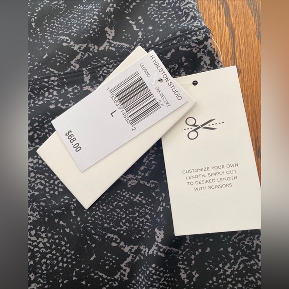 Halston Studio Snake Skin Legging Customizable Black Women’s Size L NWT - Picture 7 of 9